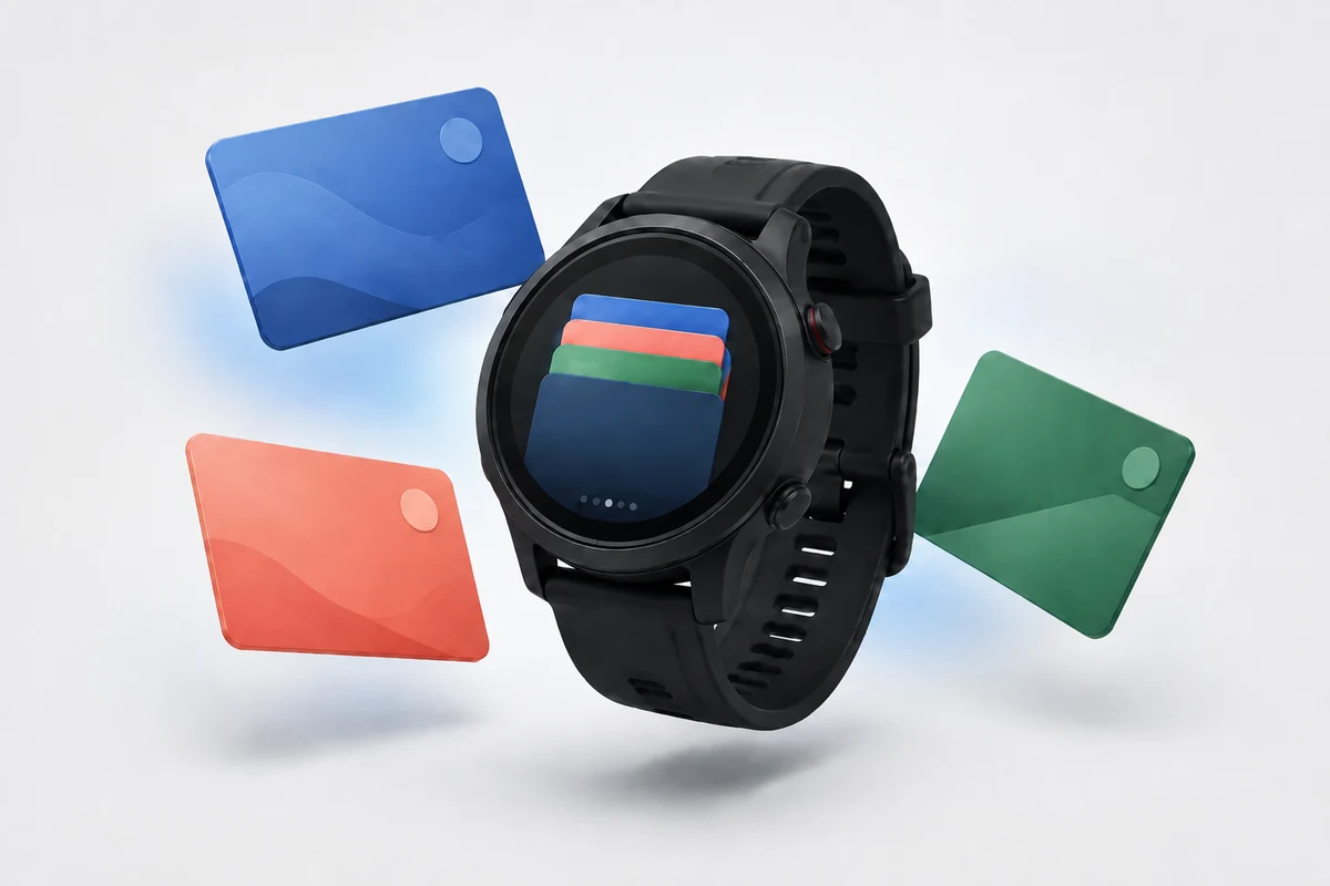Sådan sætter du loyalitets- og medlemskort på et Garmin-ur
